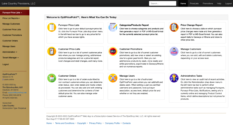 OptiPricePoint™ home page